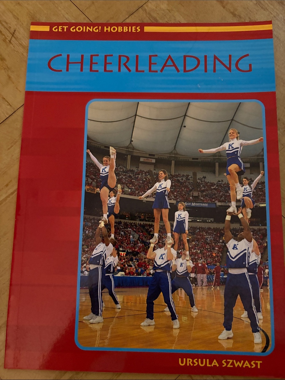 Cheerleading Activity Book for Kids - Red and Blue